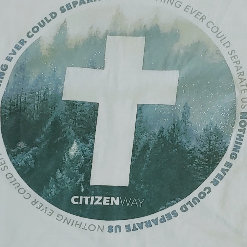 Citizen Way White Concert Tee Autographed Nothing Ever Could Separate Us xL